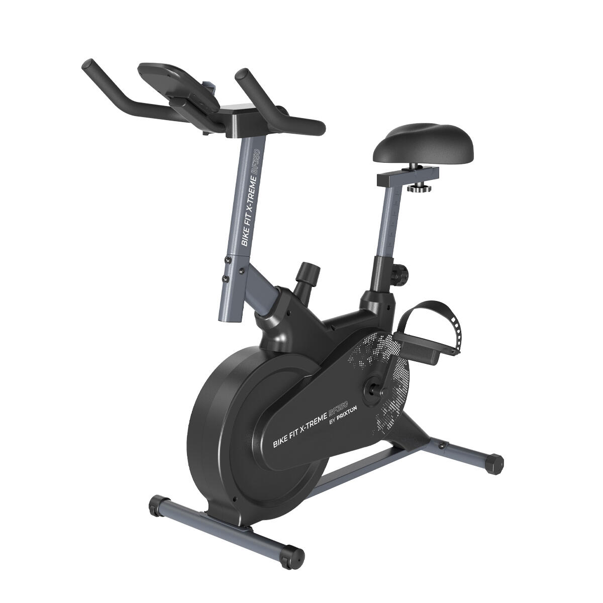 Vélo d'appartement PRIXTON BF350 - Résistance 6kg - Noir - 87x67x22cm - 120kg 2/7