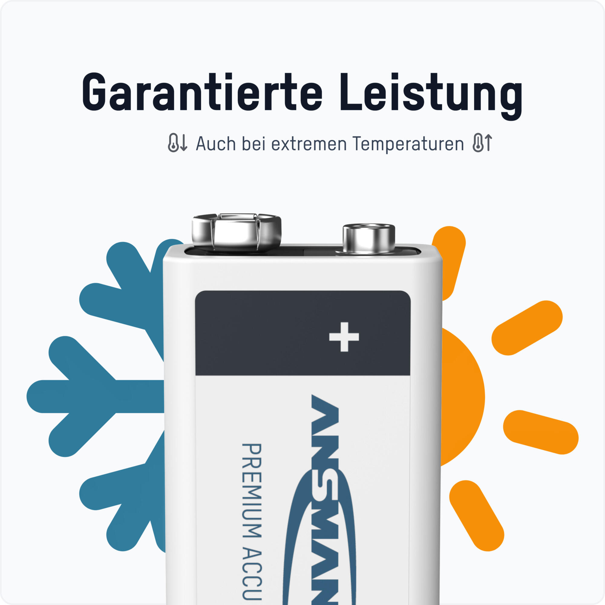 Batteria ricaricabile Ansmann Ni-MH 9 V E-Block 3/7