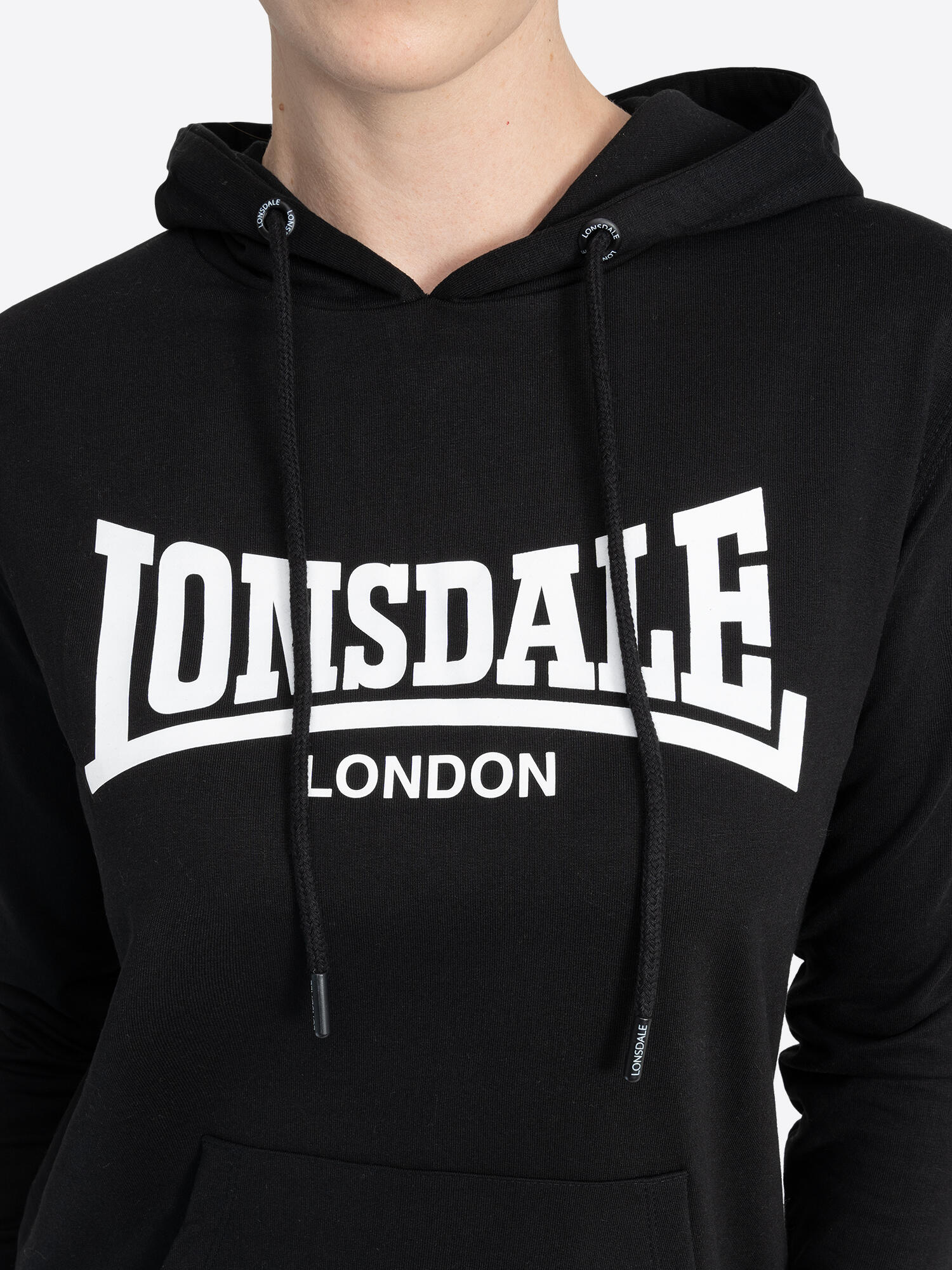 Felpa da donna con cappuccio Lonsdale Flookburgh 6/7