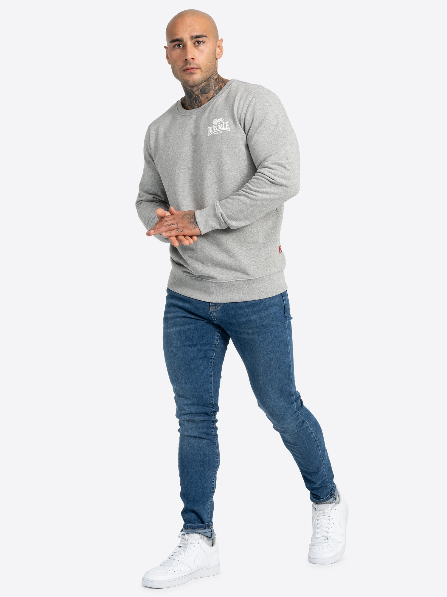Felpa con scollo rotondo Lonsdale Longridge 4/6