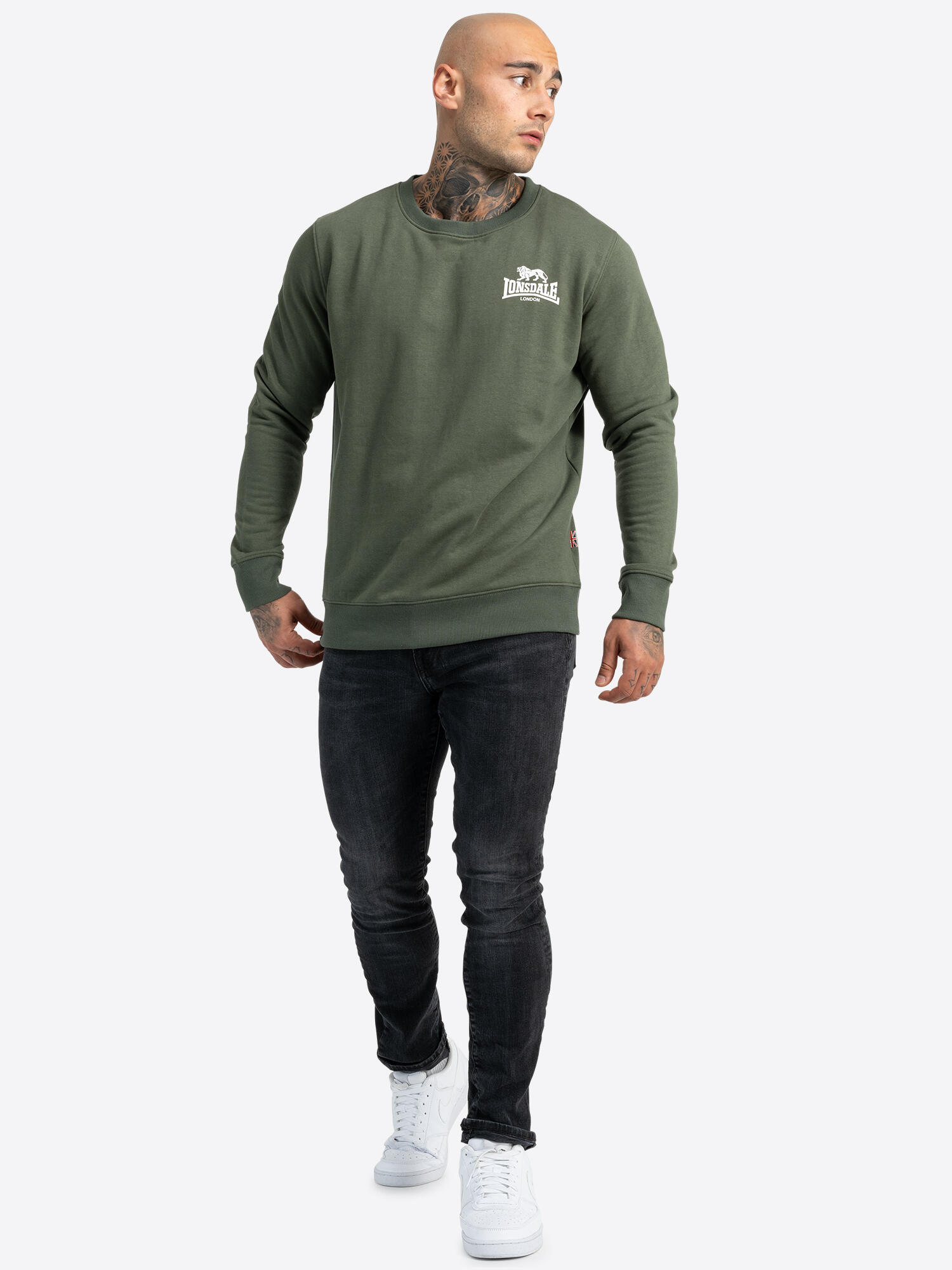 Felpa con scollo rotondo Lonsdale Longridge 4/6