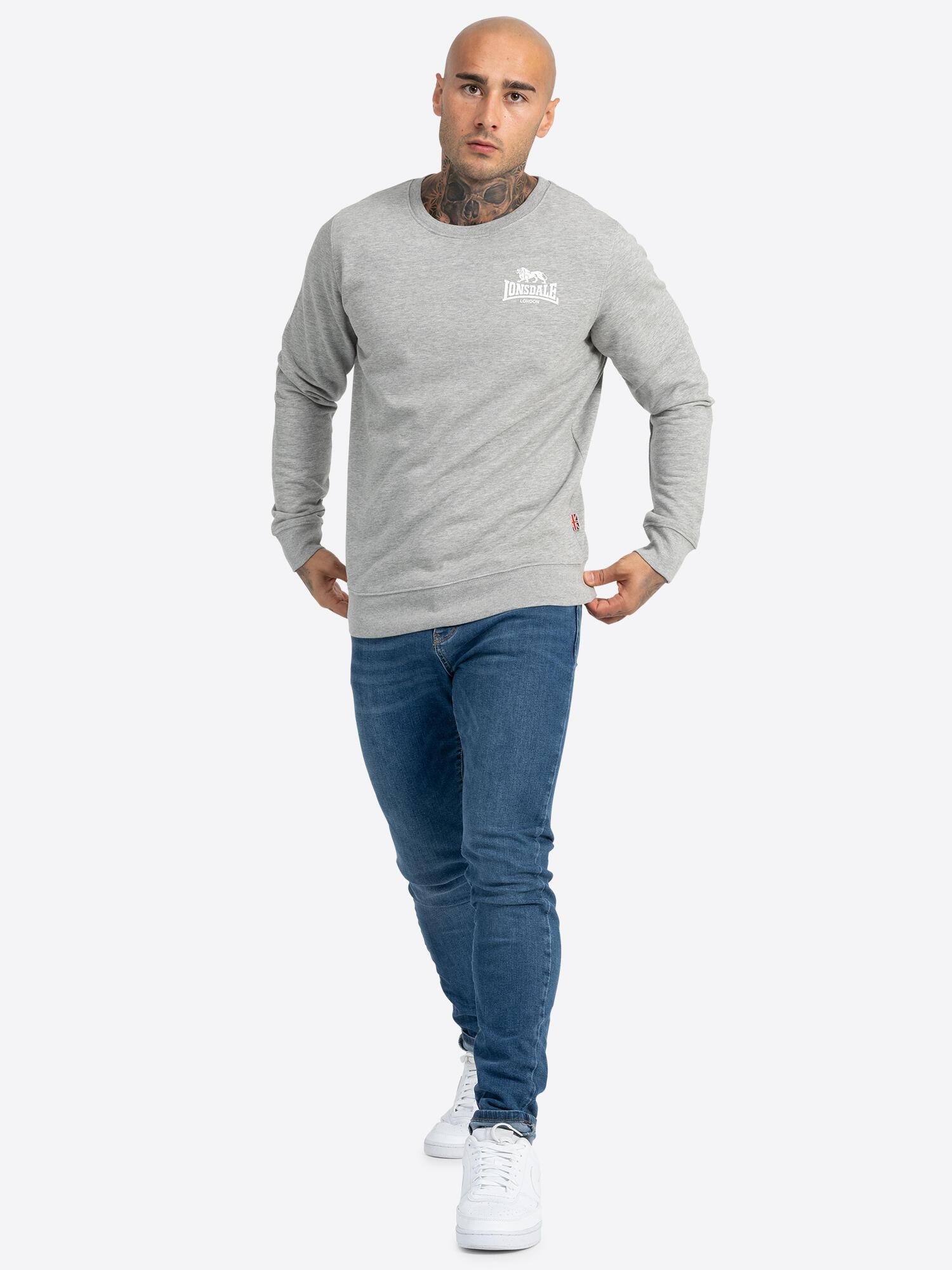 Felpa con scollo rotondo Lonsdale Longridge 3/6