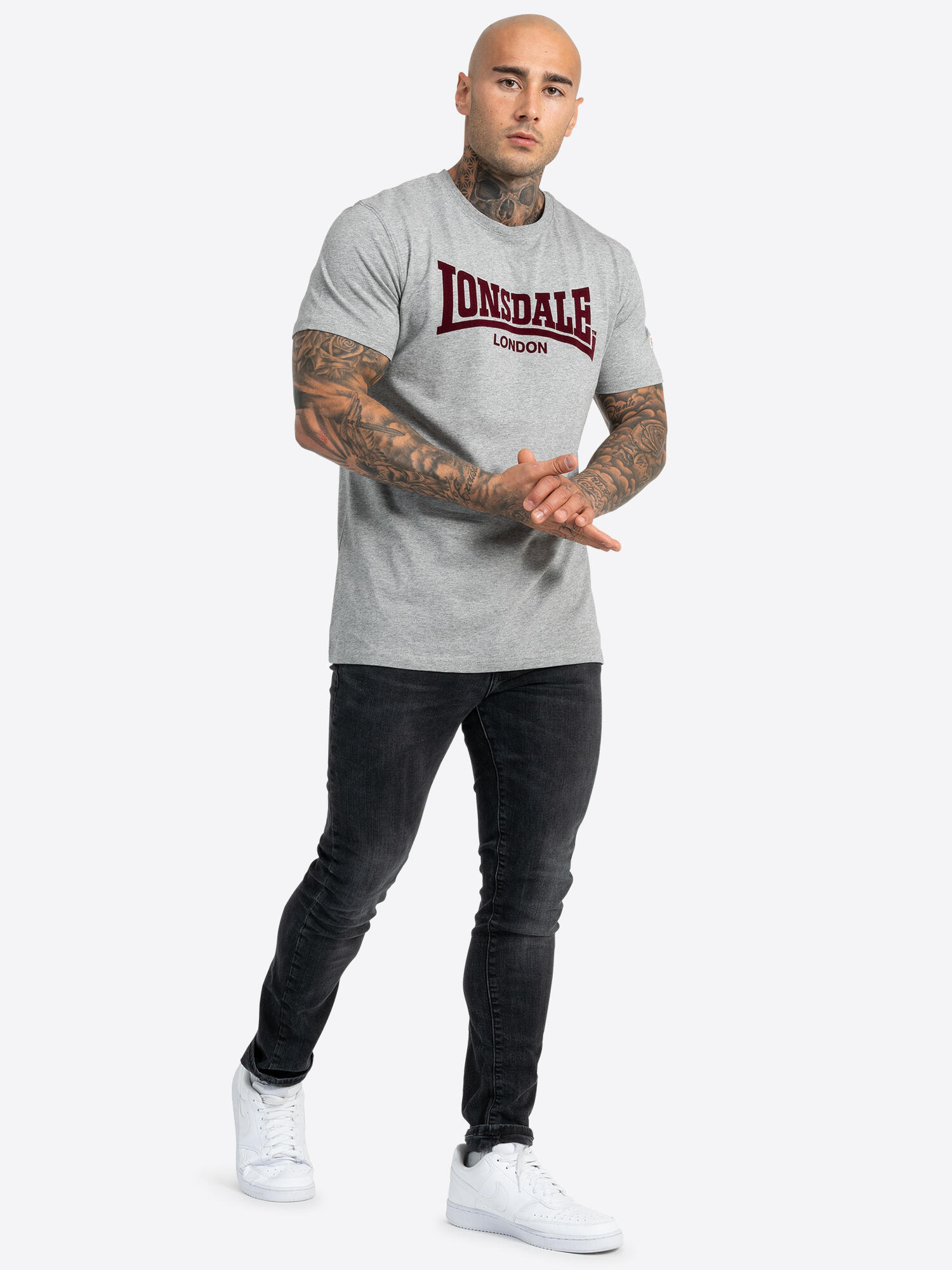 LONSDALE Heren-T-shirt normale pasvorm LL008 ONE TONE 4/6