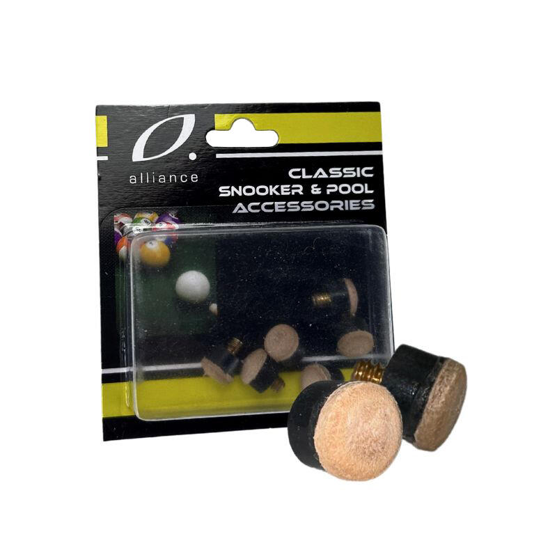 Alliance Pool Cue Spare Screw In Tips - 10mm Pack Of 6
