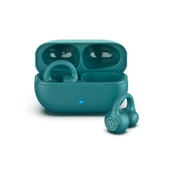 JLab Flex Open Clip On Earbuds Teal