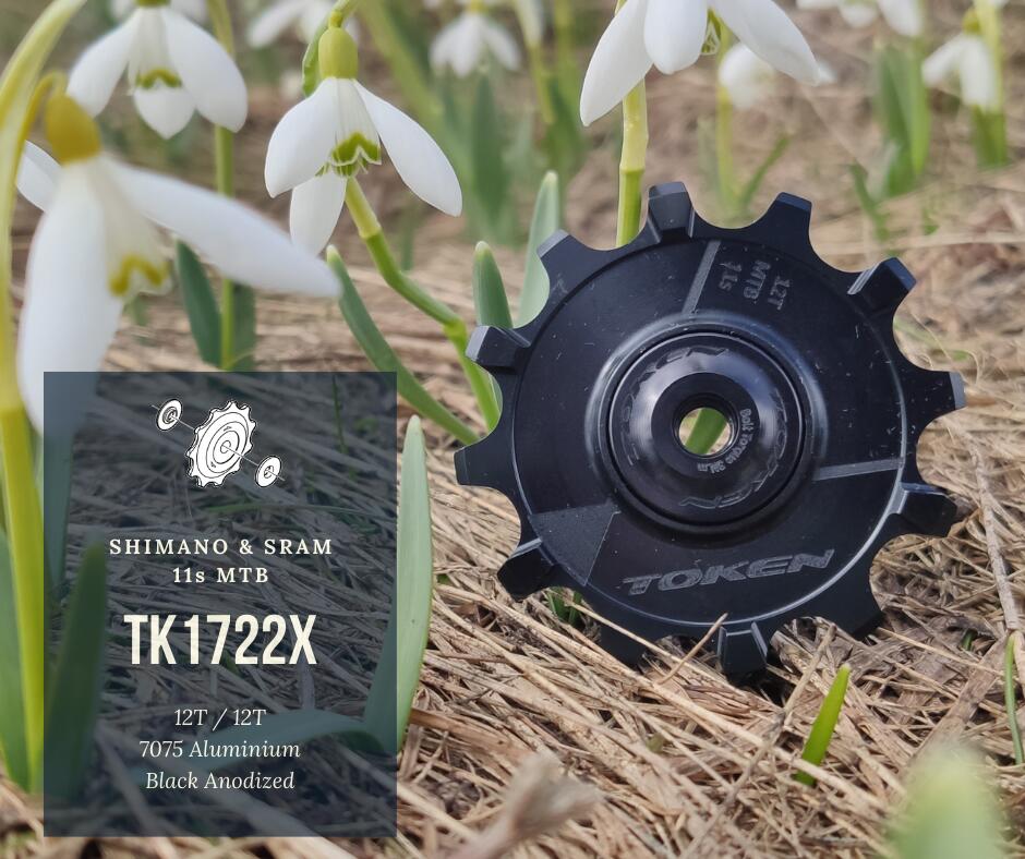 Kółeczka przerzutki TOKEN TK1722X MTB Gravel Shimano SRAM 11s 3/6