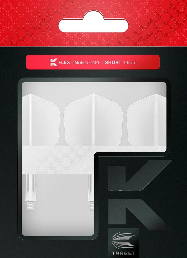 Letky a krátké násadky na šipky Target K-Flex No6 3/7
