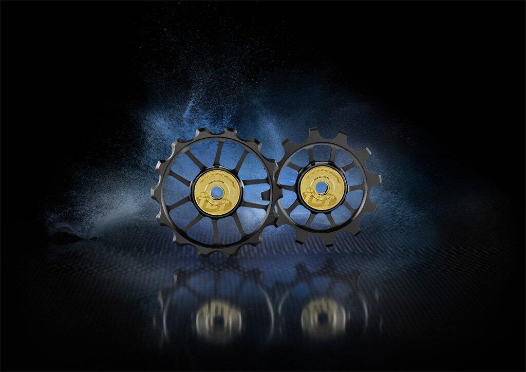 Kółeczka przerzutki TOKEN TK1724XSTBT ceramika SRAM AXS 12s eTap Red Force 6/6