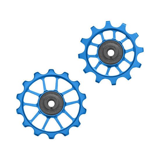 Kółeczka przerzutki TOKEN TK1724 SHIMANO, SRAM, 11s, 12s Szosa Gravel niebieski