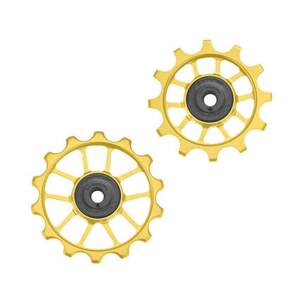 Kółeczka przerzutki TOKEN TK1724 SHIMANO, SRAM, 11s, 12s Szosa Gravel złoty