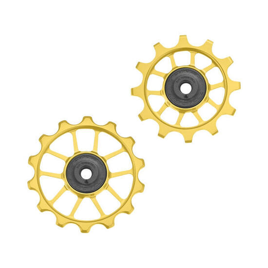 Kółeczka przerzutki TOKEN TK1724 SHIMANO, SRAM, 11s, 12s Szosa Gravel złoty