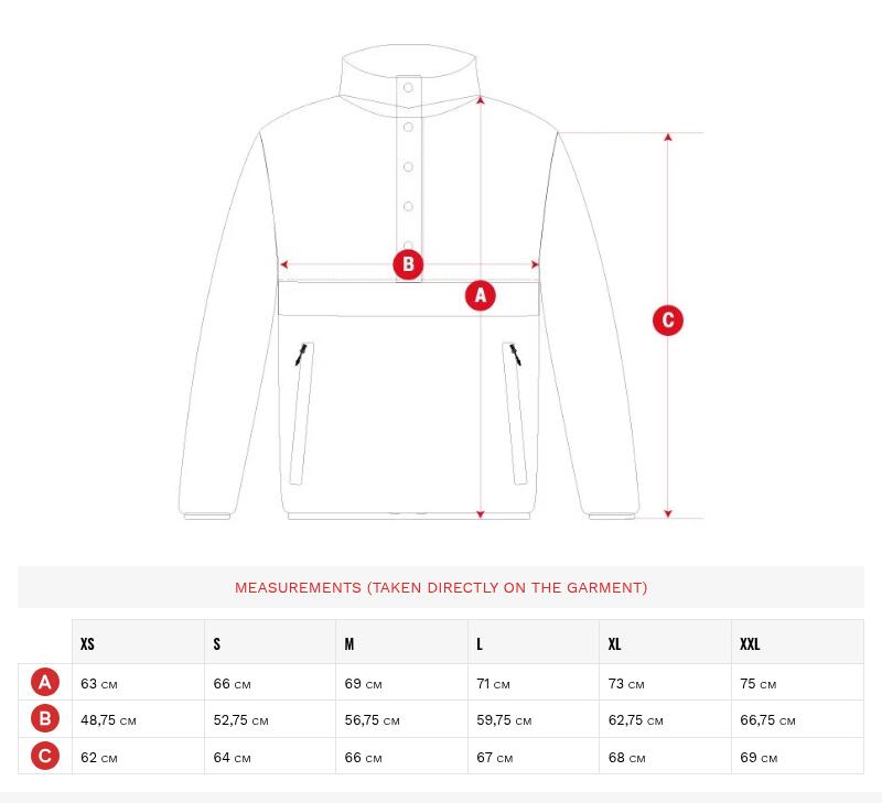 Heren Wintersport dikke fleece half-snap trui Koli Grijs 5/7