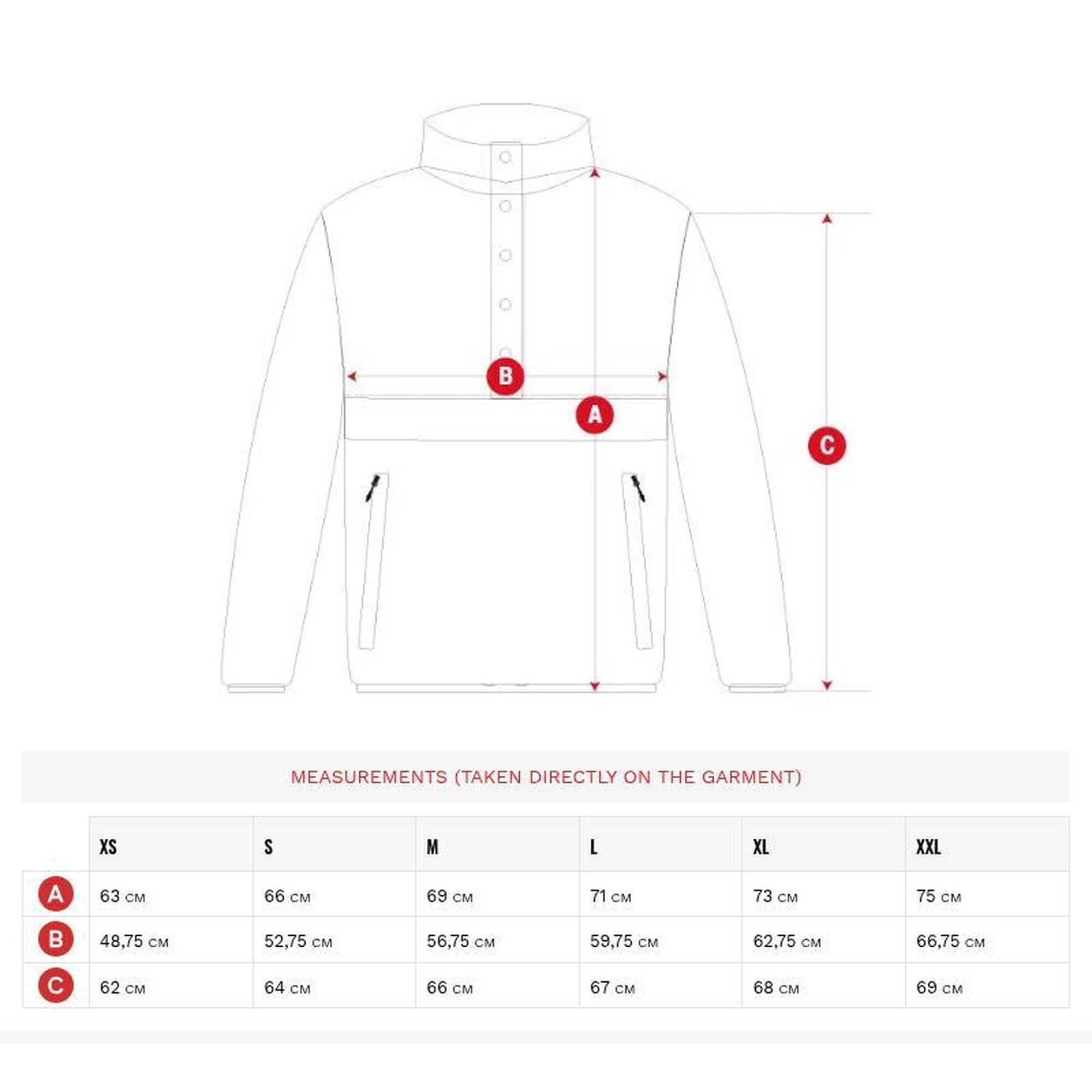 Pulover gros din fleece pentru bărbați, cu jumătate de nasturi Koli Gri