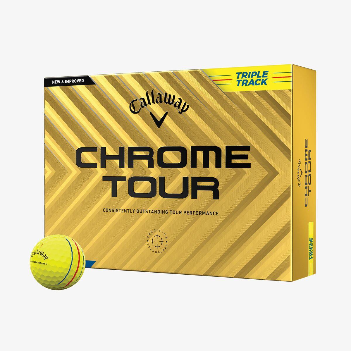 卡拉威CHROME TOUR 四層高爾夫球(12粒) - 黃色