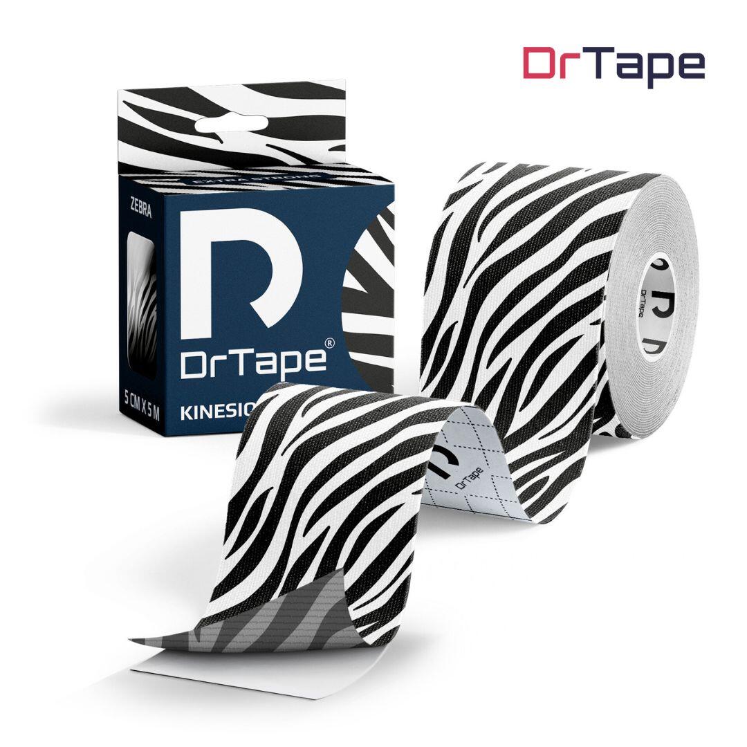 Taśma kinezjologiczna do tejpingu wodoodporna mocna 5 cm x 5 m DrTape