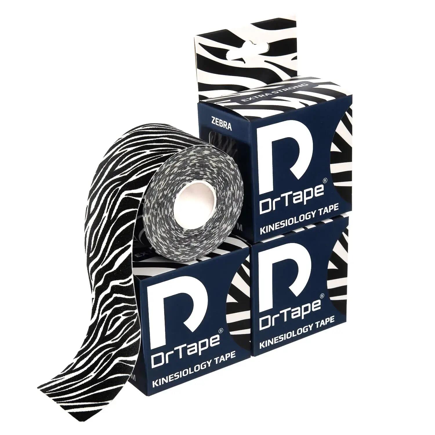 Taśma kinezjologiczna do tejpingu wodoodporna mocna 5 cm x 5 m DrTape 5/6