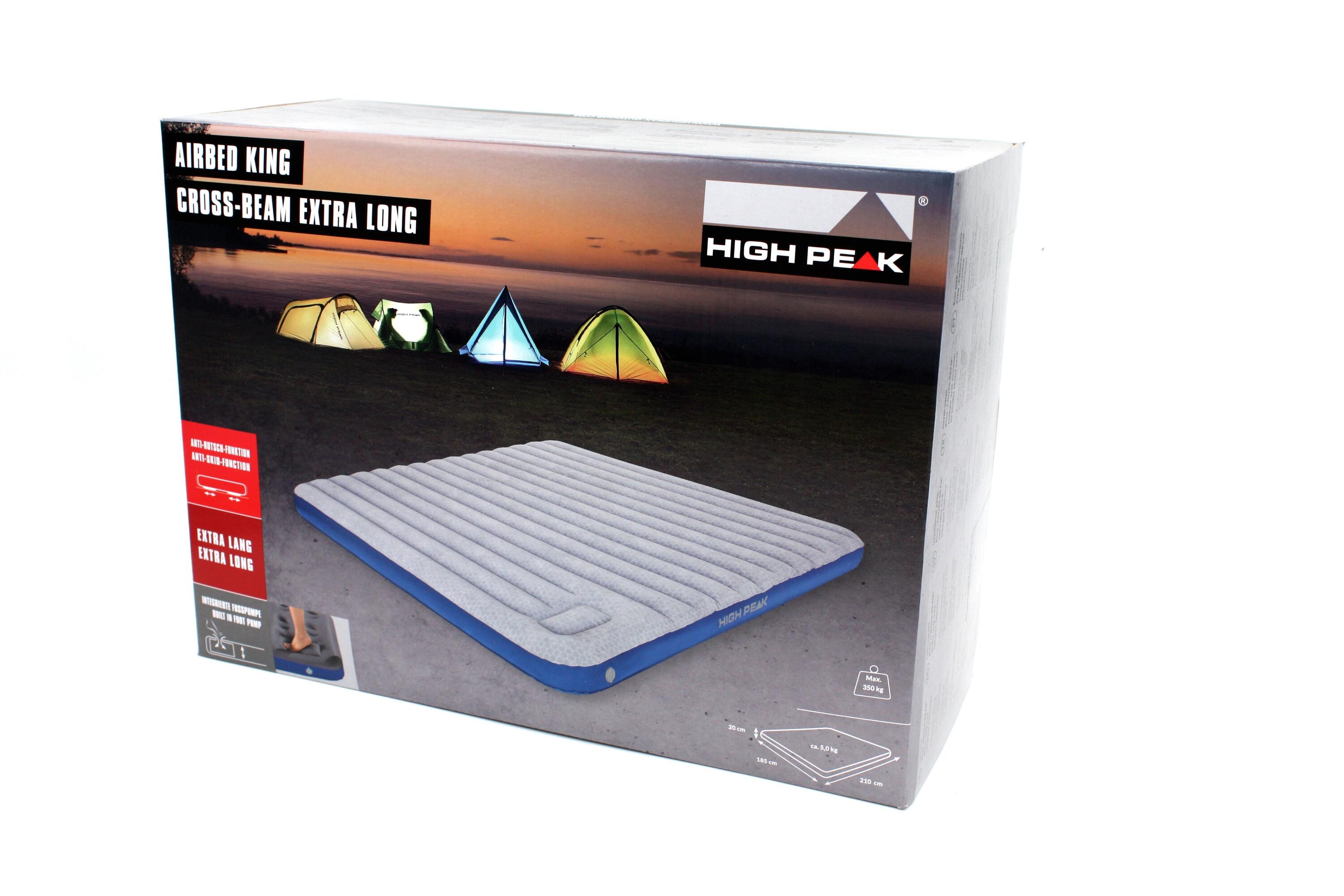 Lit gonflable Cross Beam XL Matelas de camping d'invité King 6/8