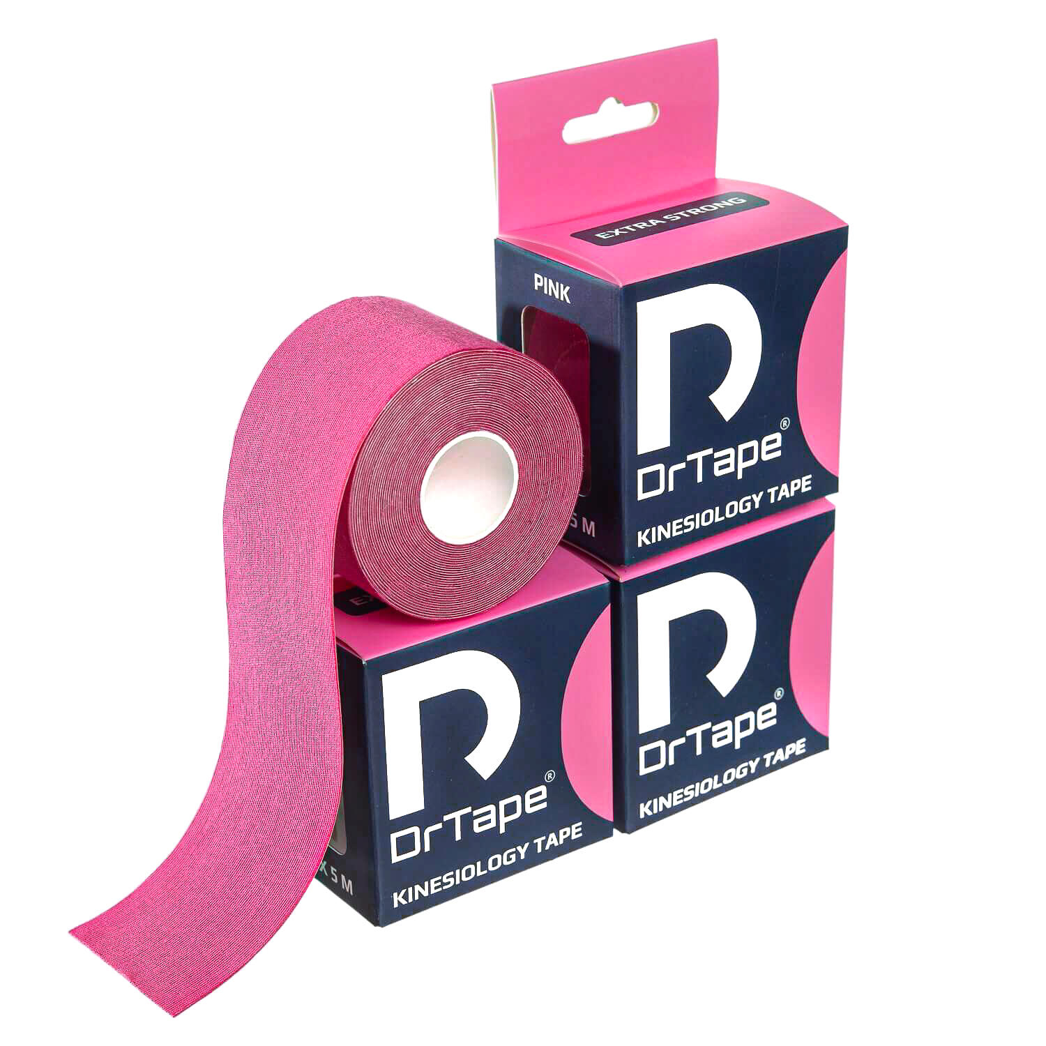 Taśma kinezjologiczna do tejpingu wodoodporna mocna 5 cm x 5 m DrTape 5/6
