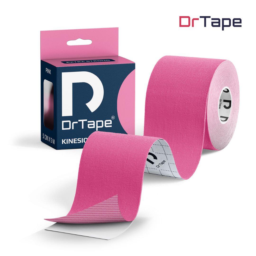 Taśma kinezjologiczna do tejpingu wodoodporna mocna 5 cm x 5 m DrTape
