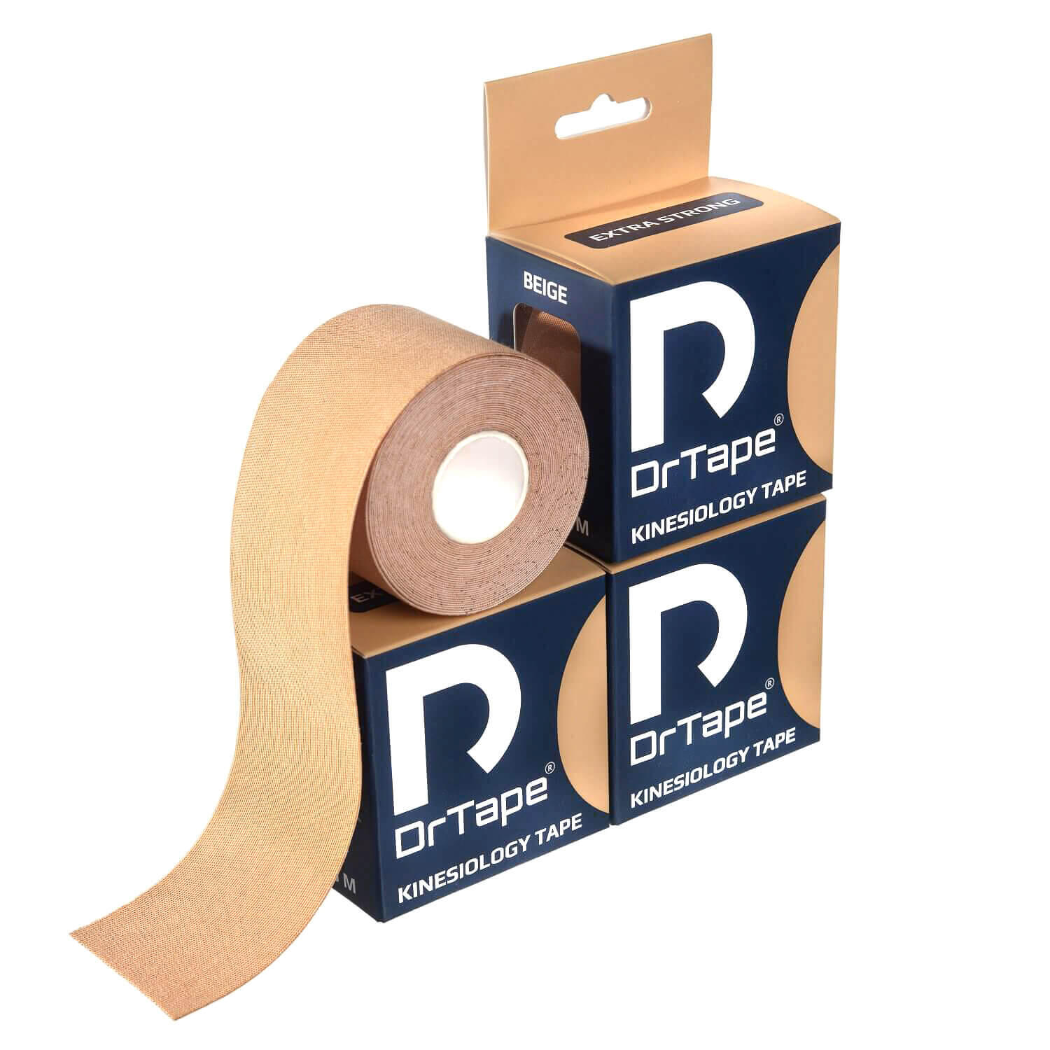 Taśma kinezjologiczna do tejpingu wodoodporna mocna 5 cm x 5 m DrTape 5/6