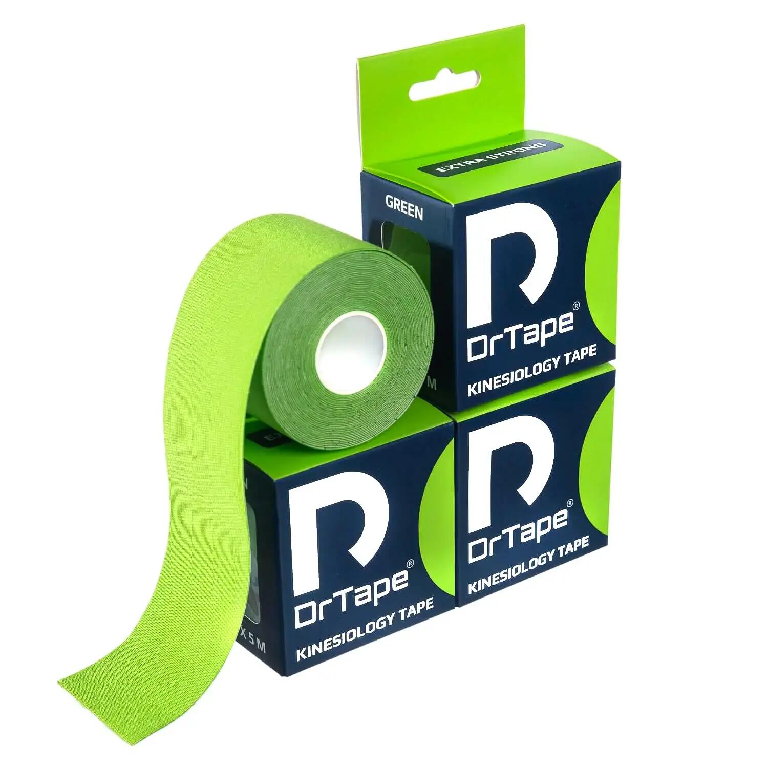 Taśma kinezjologiczna do tejpingu wodoodporna mocna 5 cm x 5 m DrTape 5/6