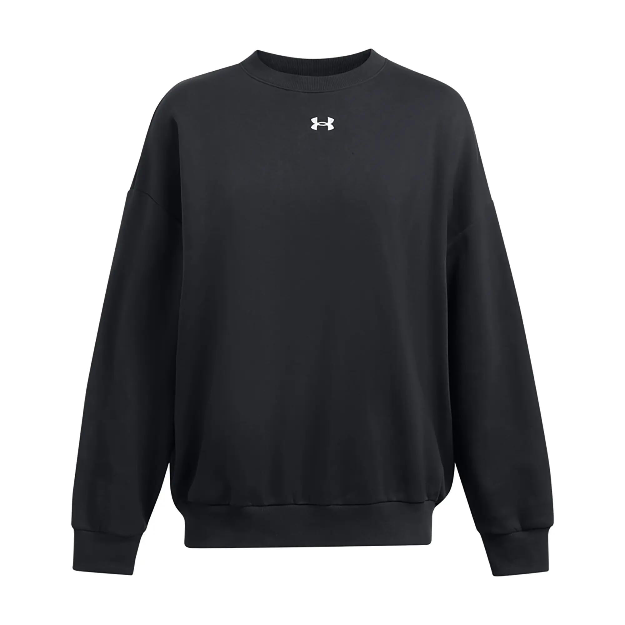 Női Under Armour Rival Fleece OS Crew-BLK pulóver 1/5