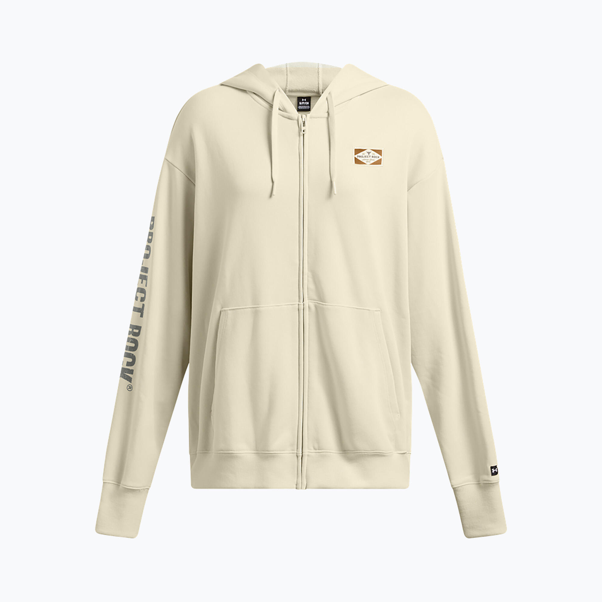 Sweat femme Under Armour Project Rock HWT Full Zip Hard at Work 2/2