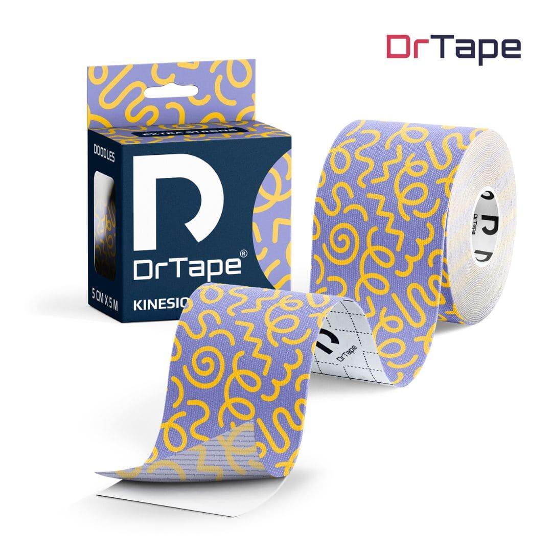 Taśma kinezjologiczna do tejpingu wodoodporna mocna 5 cm x 5 m DrTape