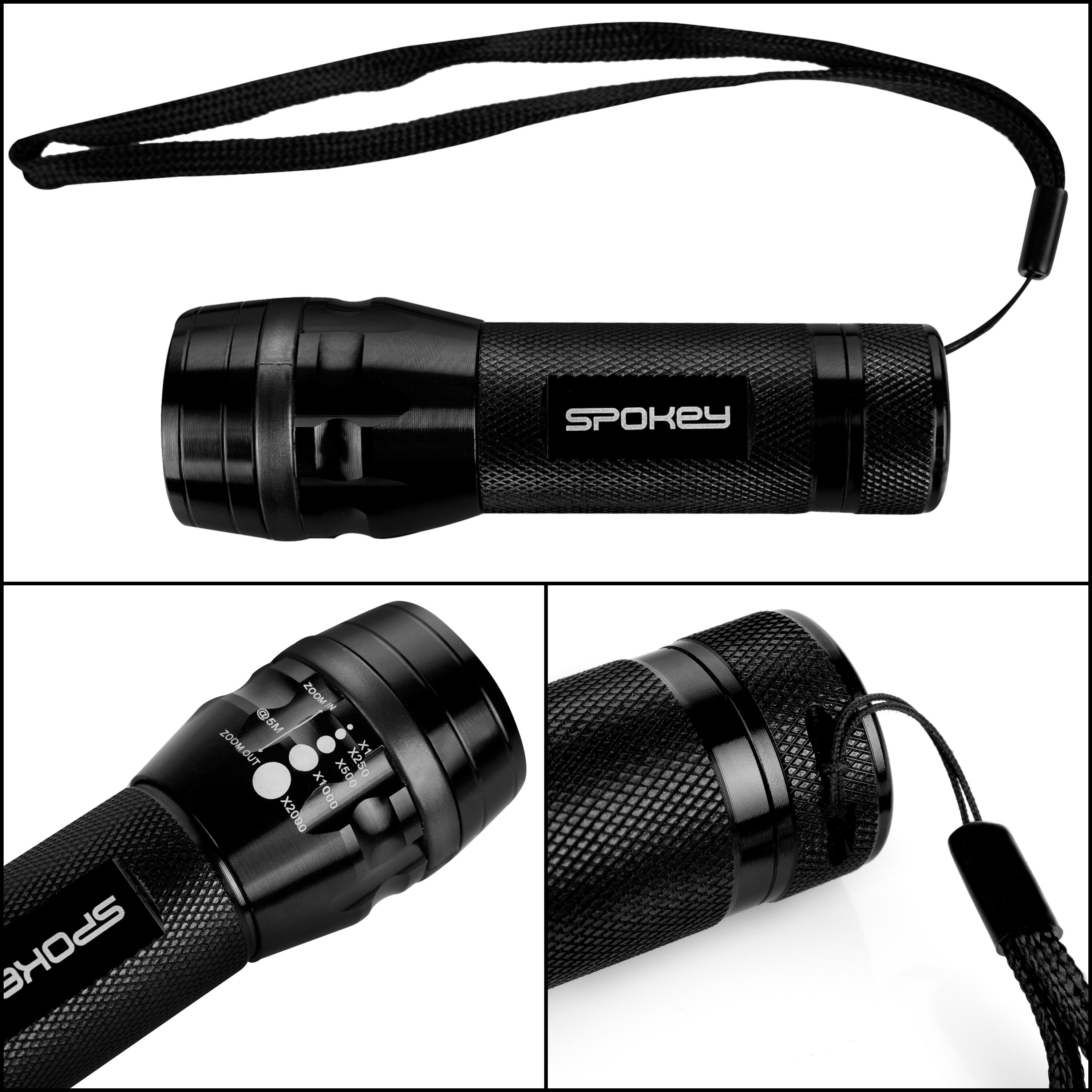 Conjunto de navaja de bolsillo y linterna LED Spokey Zoom 7/7