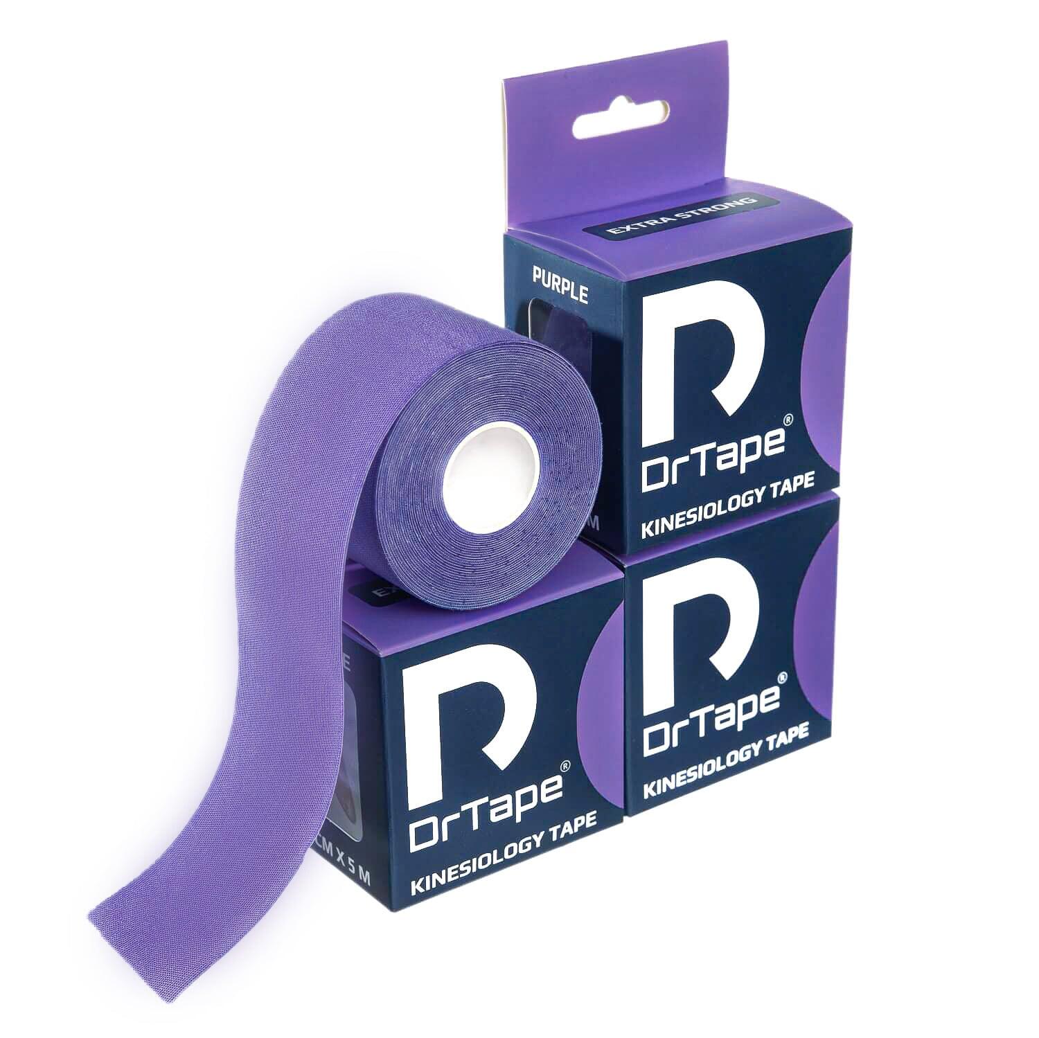 Taśma kinezjologiczna do tejpingu wodoodporna mocna 5 cm x 5 m DrTape 5/6