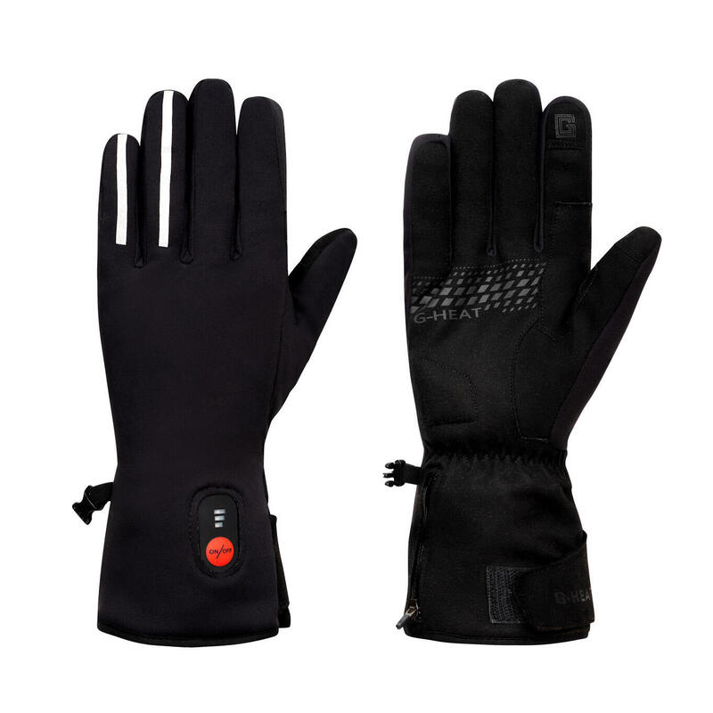 Gants chauffants vélo mixtes Noir Adulte