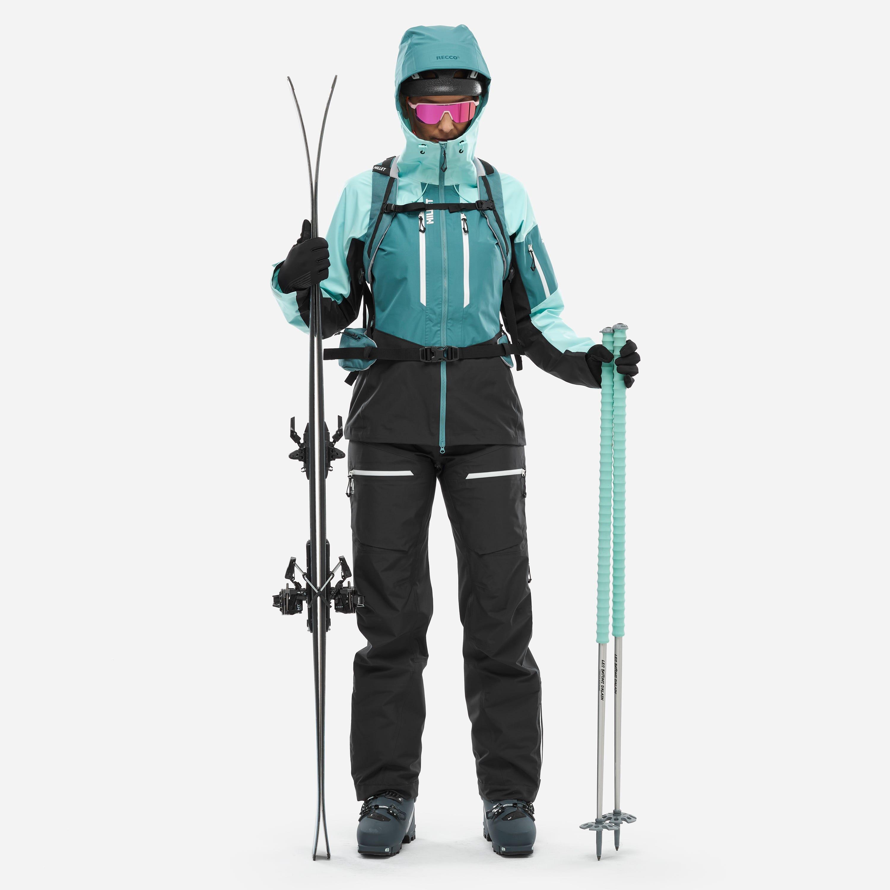 Pantalon Ski de randonnée pour femme M WHITE 3L 2/5
