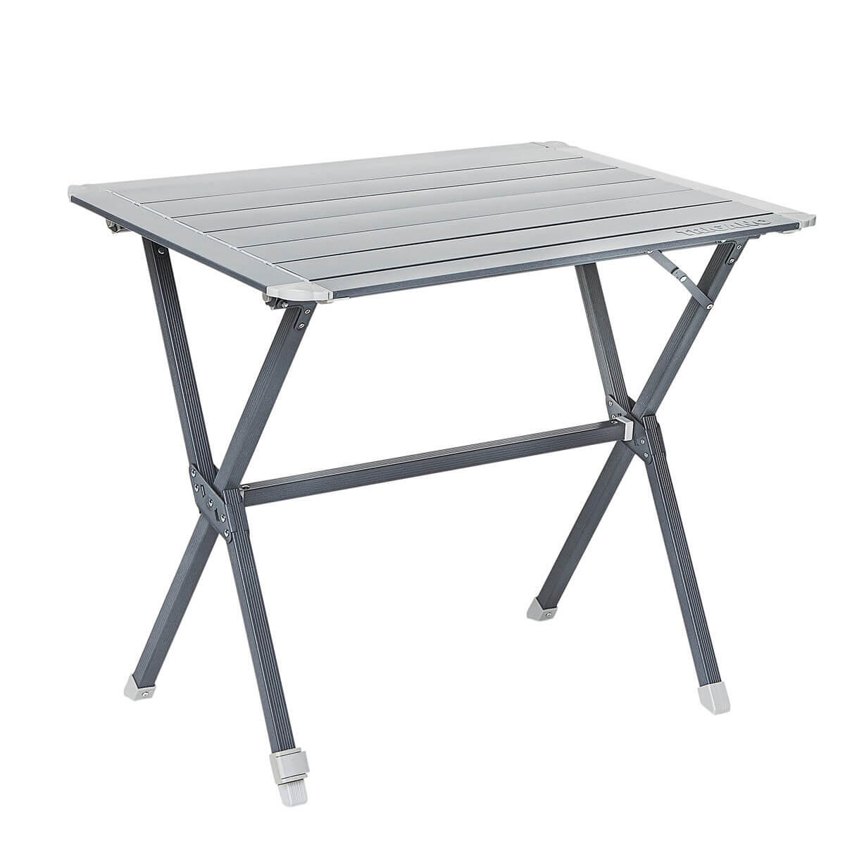 Trigano - Table Camping À Clayettes Aluminium 80 Cm - Table De Camping - Gris - Taille Unique - Decathlon