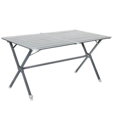 Table camping à clayettes aluminium 140 cm