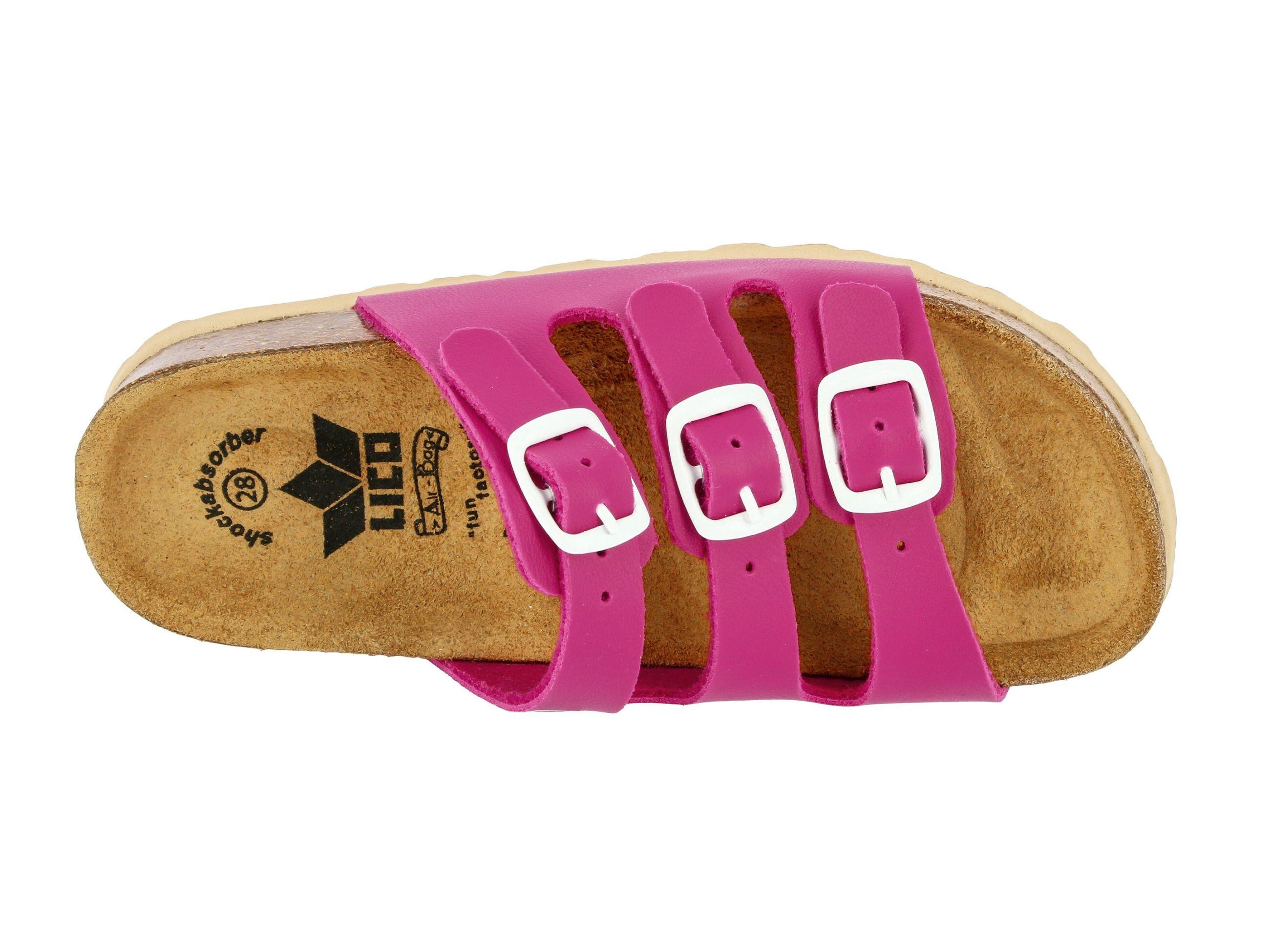 Pantolette Mädchen Schnallen LICO Bioline Kids 5/6
