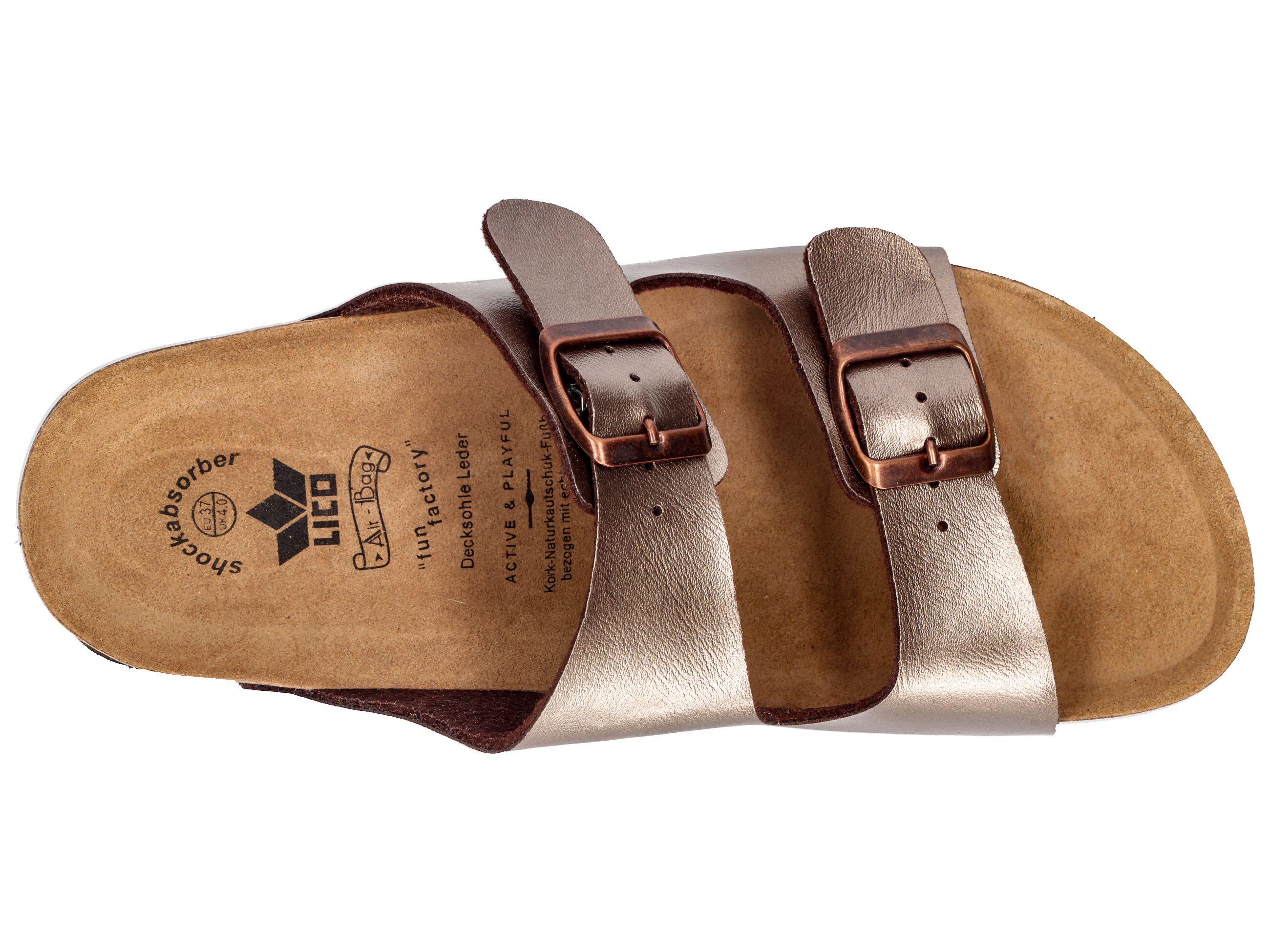 Mule Boucles Femmes LICO Bioline Platino 5/6