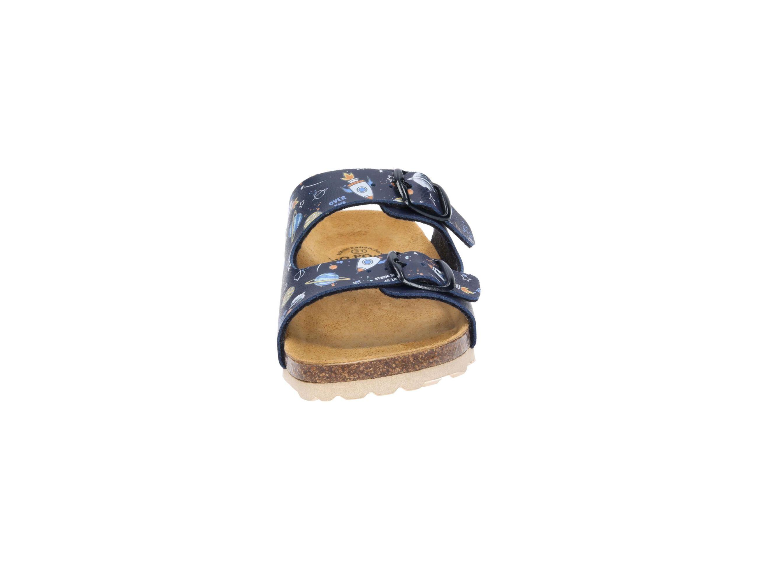 Pantolette Jungen Schnallen LICO Bioline Universe 3/6