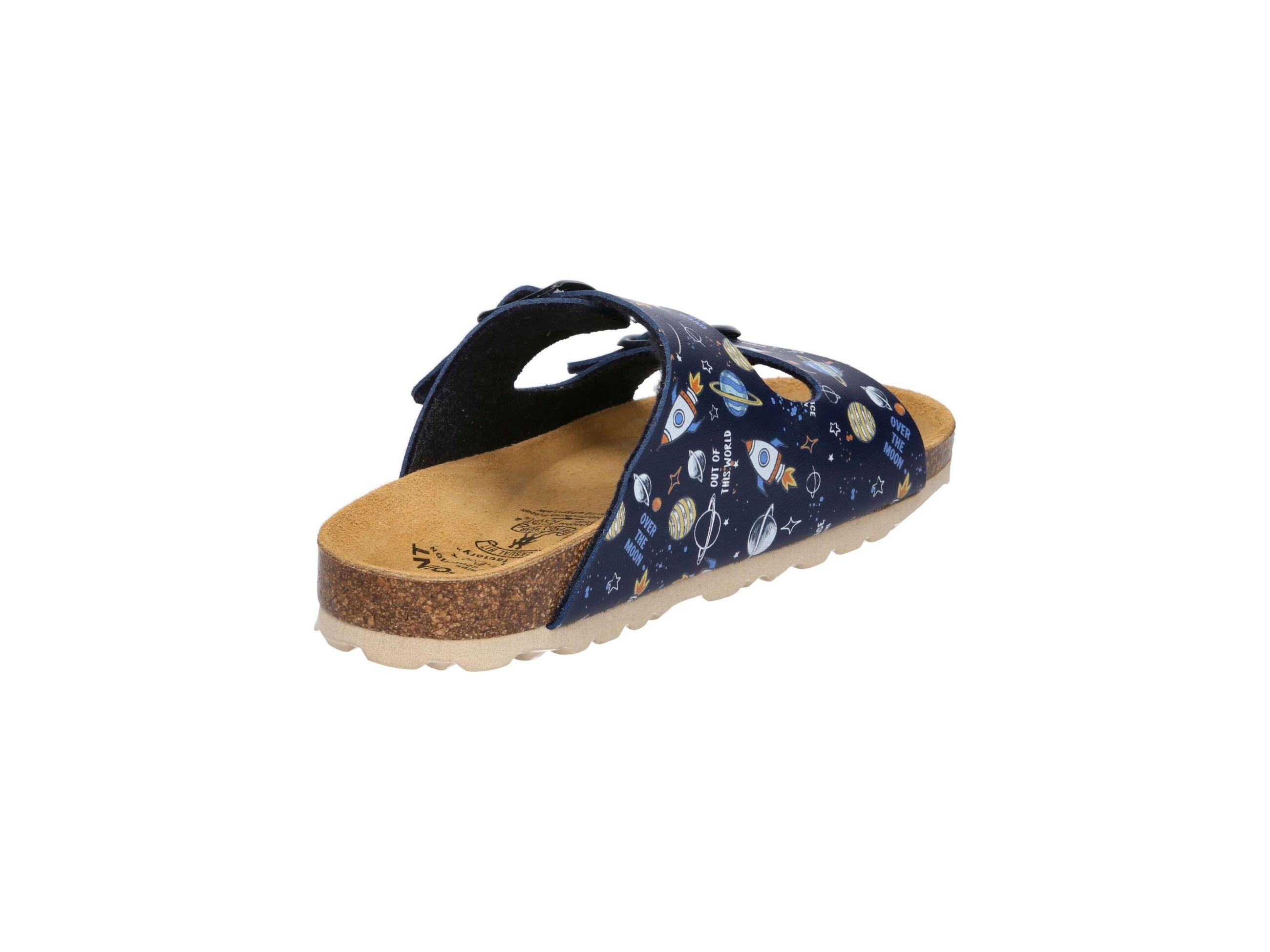 Pantolette Jungen Schnallen LICO Bioline Universe 4/6