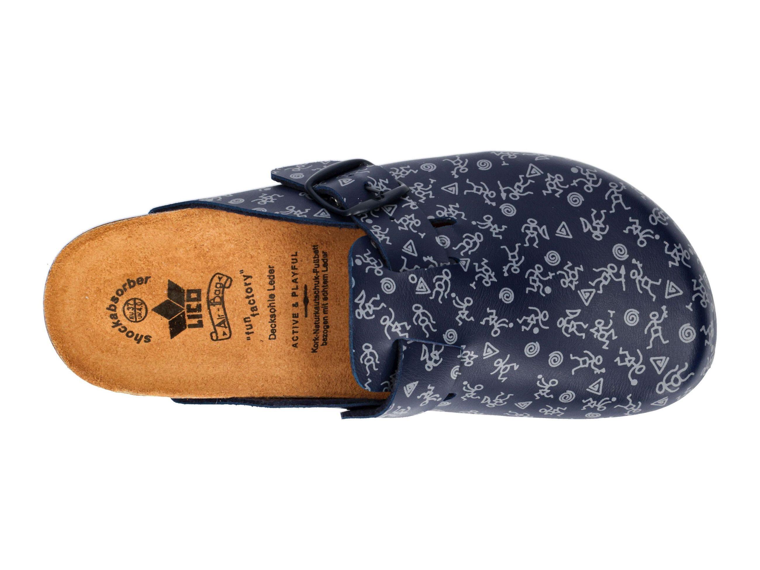 Pantolette Damen ohne LICO Bioline Clog Print 5/6