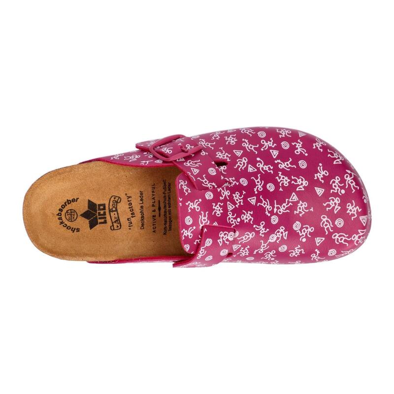 Mule Dames zonder LICO Bioline Clog Print