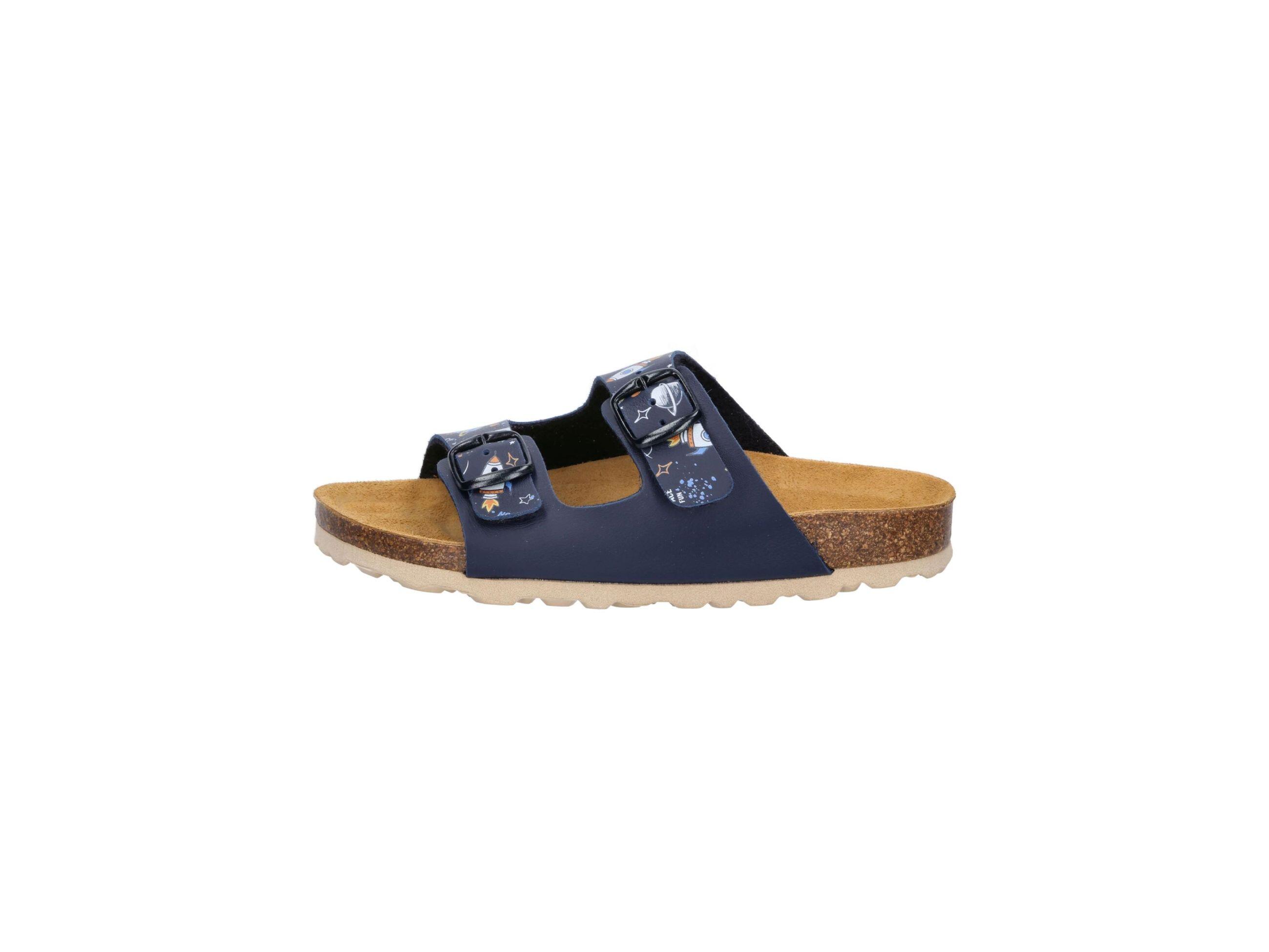 Pantolette Jungen Schnallen LICO Bioline Universe 2/6