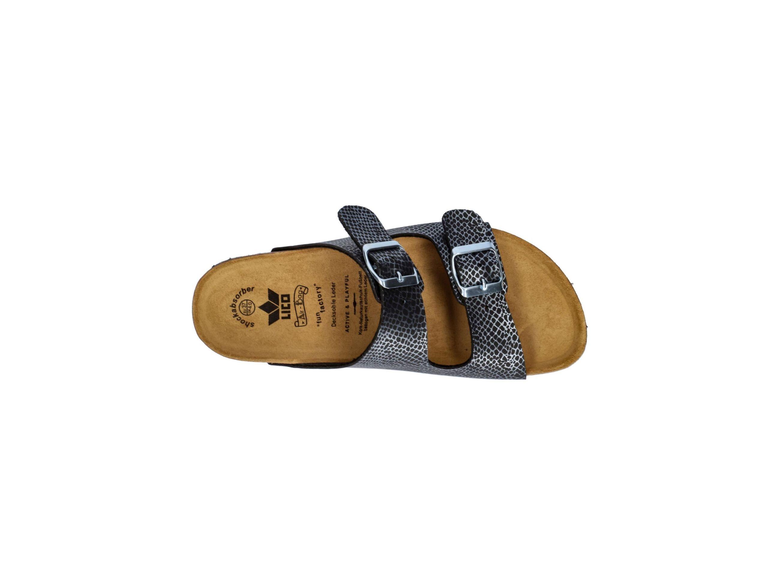 Mule Boucles Femmes LICO Bioline Platino 5/6
