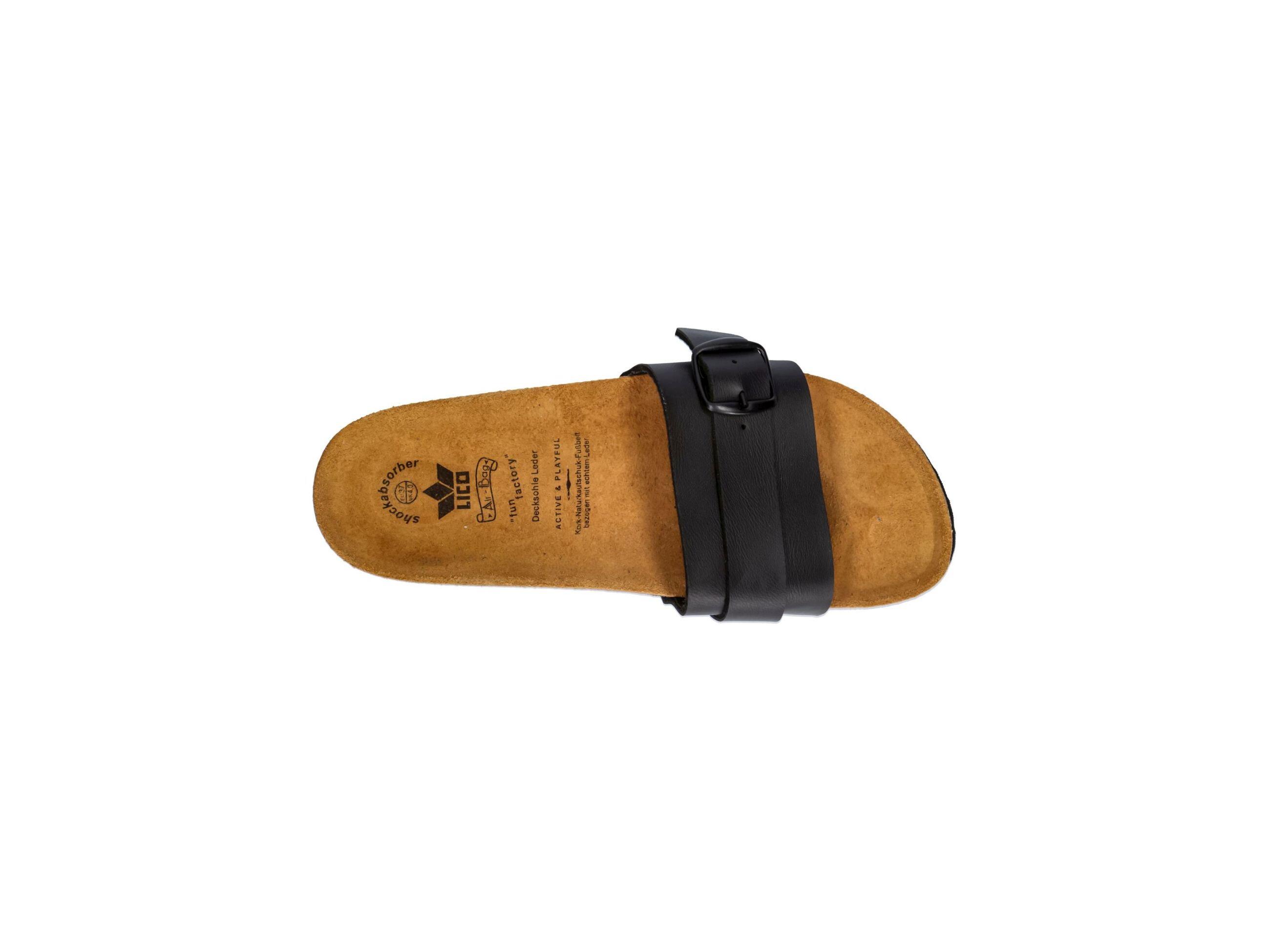 Pantolette Damen Schnallen LICO Bioline Solveig 5/6
