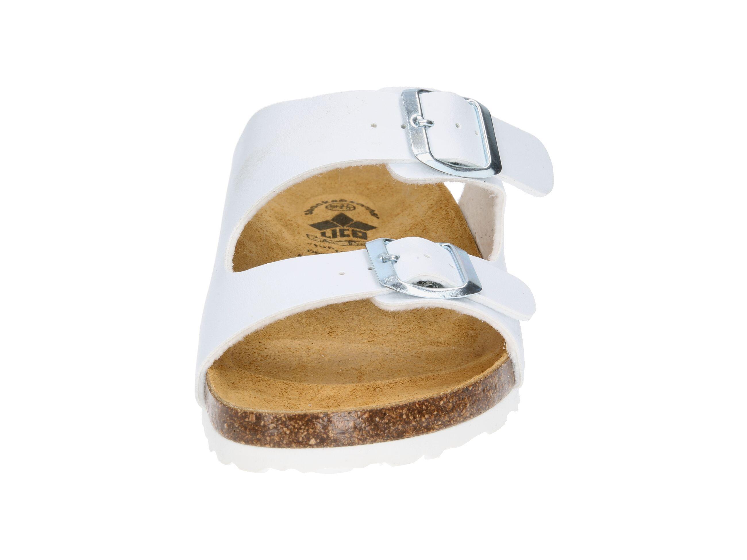 Pantolette Damen Schnallen LICO Bioline Platino 3/6