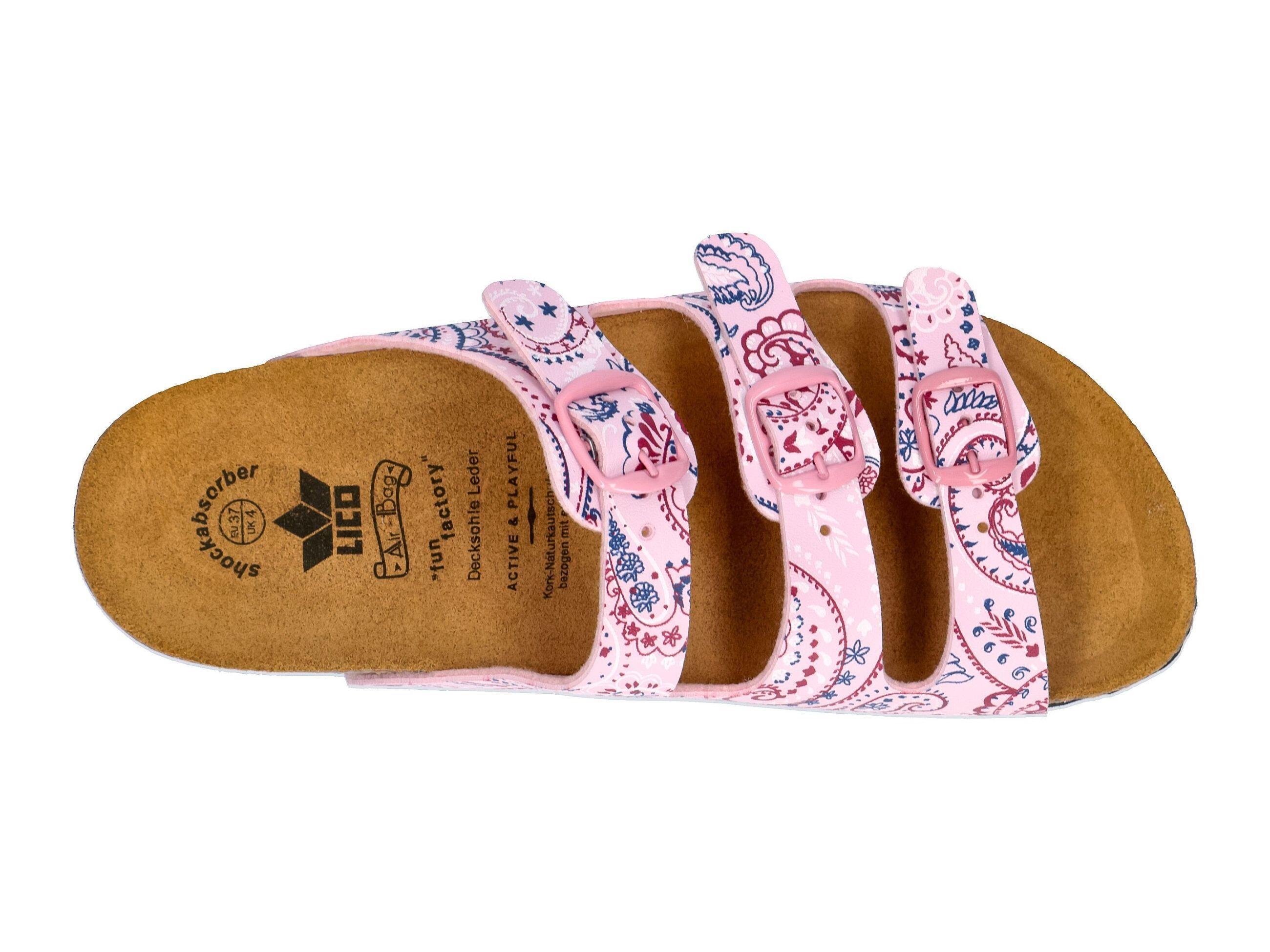 Pantolette Damen Schnallen LICO Bioline Lady Power 5/6