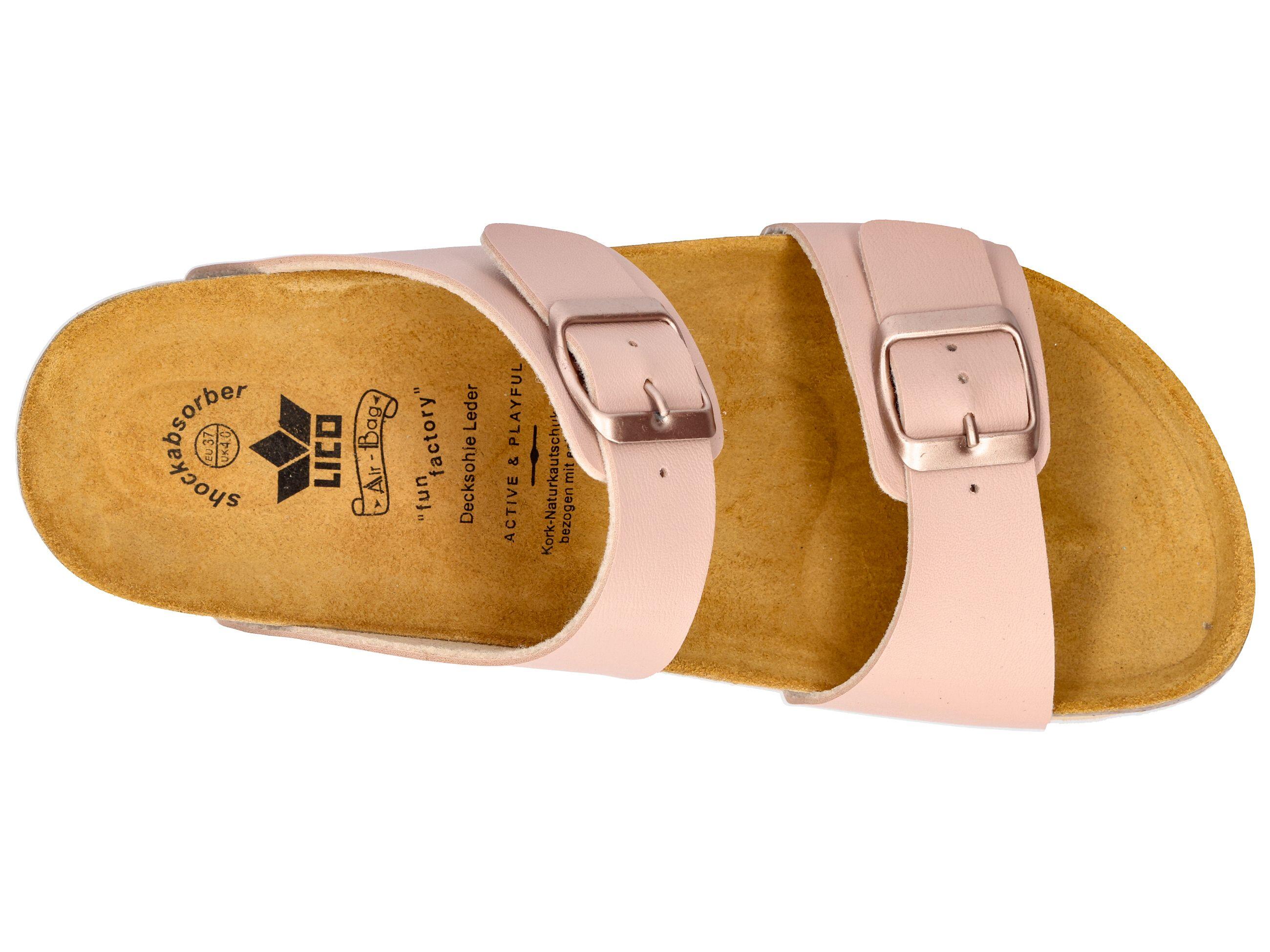 Pantolette Damen Schnallen LICO Bioline Mera 5/6