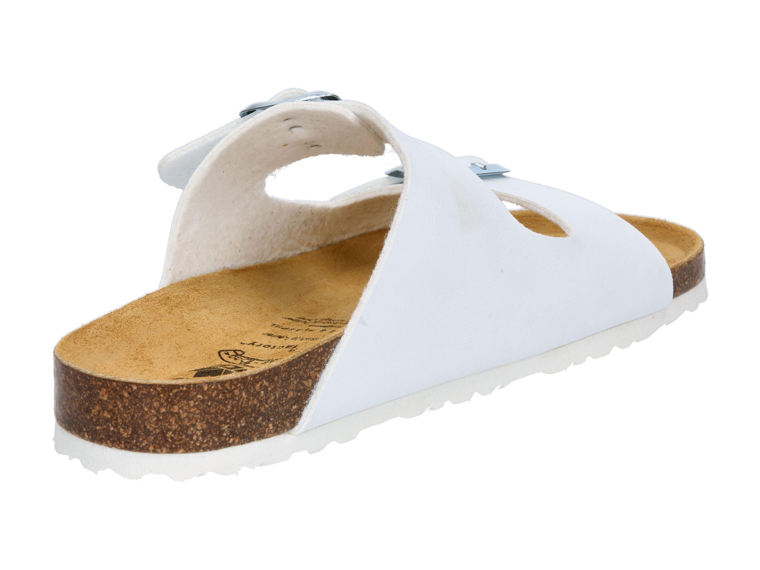 Pantolette Damen Schnallen LICO Bioline Platino 4/6