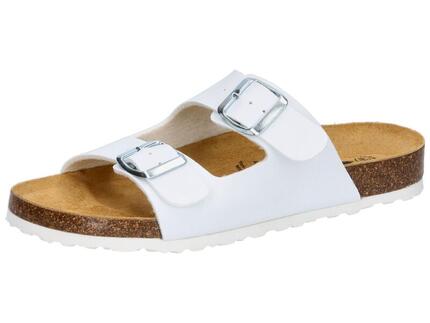 Pantolette Damen Schnallen LICO Bioline Platino