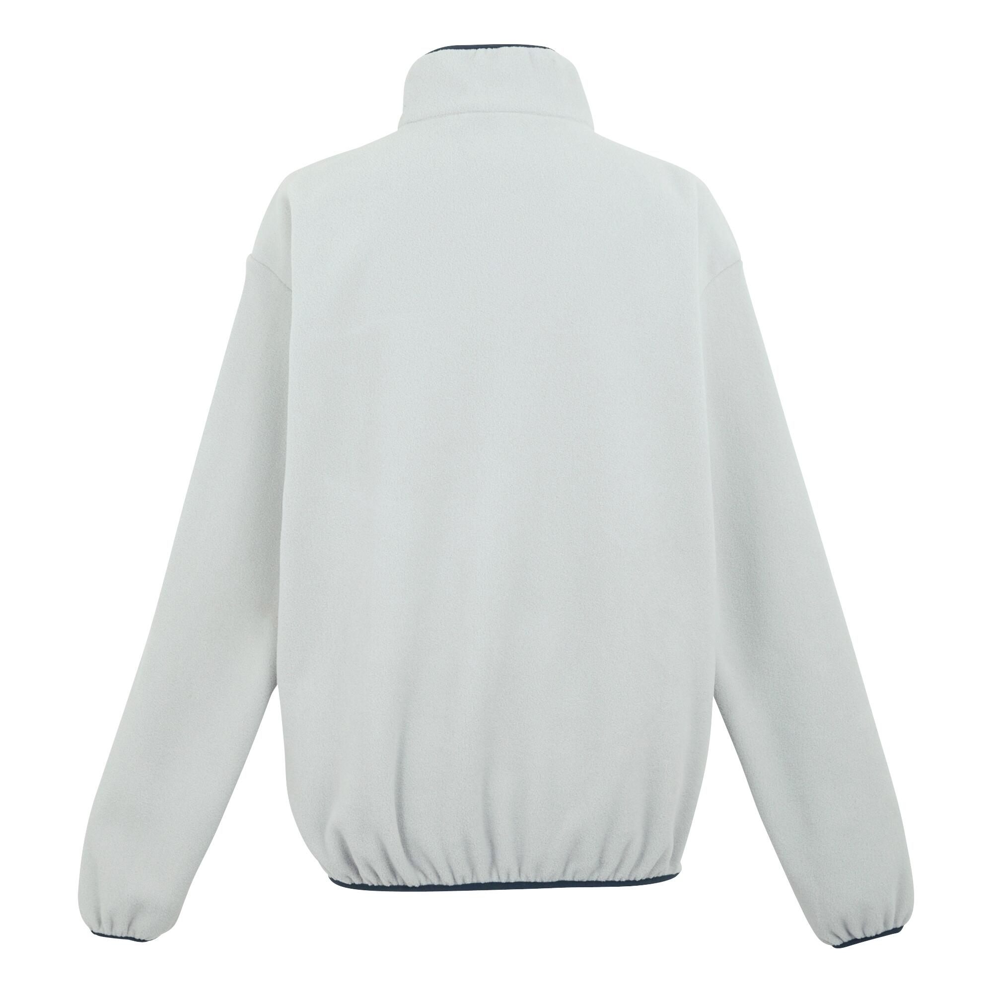 Heren Frankie Half Zip Fleece Top (Zilvergrijs/Navy) 2/4