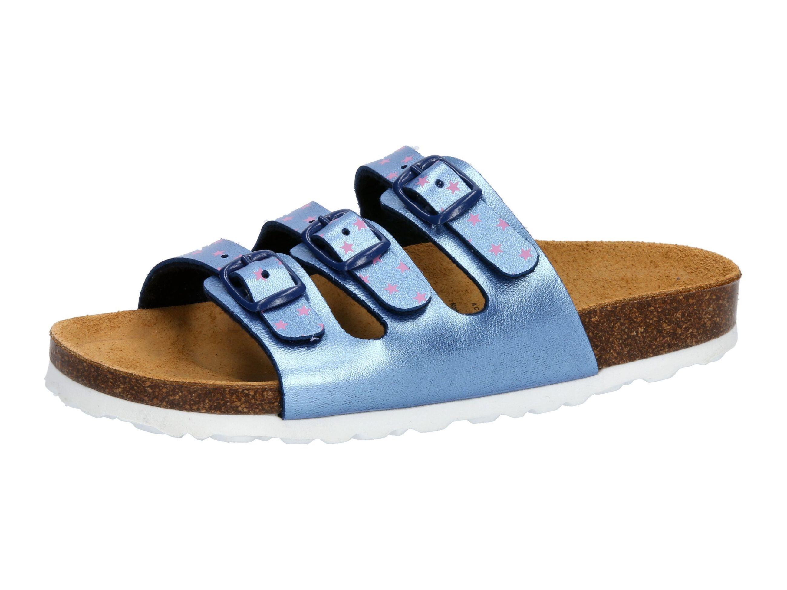 LICO LICO Bioline Star Girls' Mule Blue Synthetic Leather Buckle